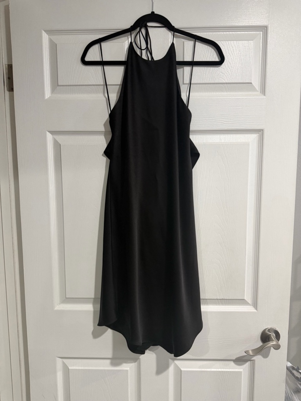 Alice + Olivia Black Halter Mini Dress - Picture 5 of 7